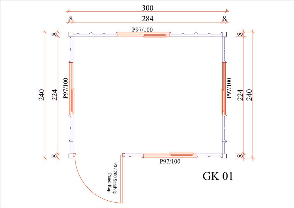 Güvenlik Konteyneri Model 01 - Ekonomik ve Dayanıklı Konteyner Çözümü