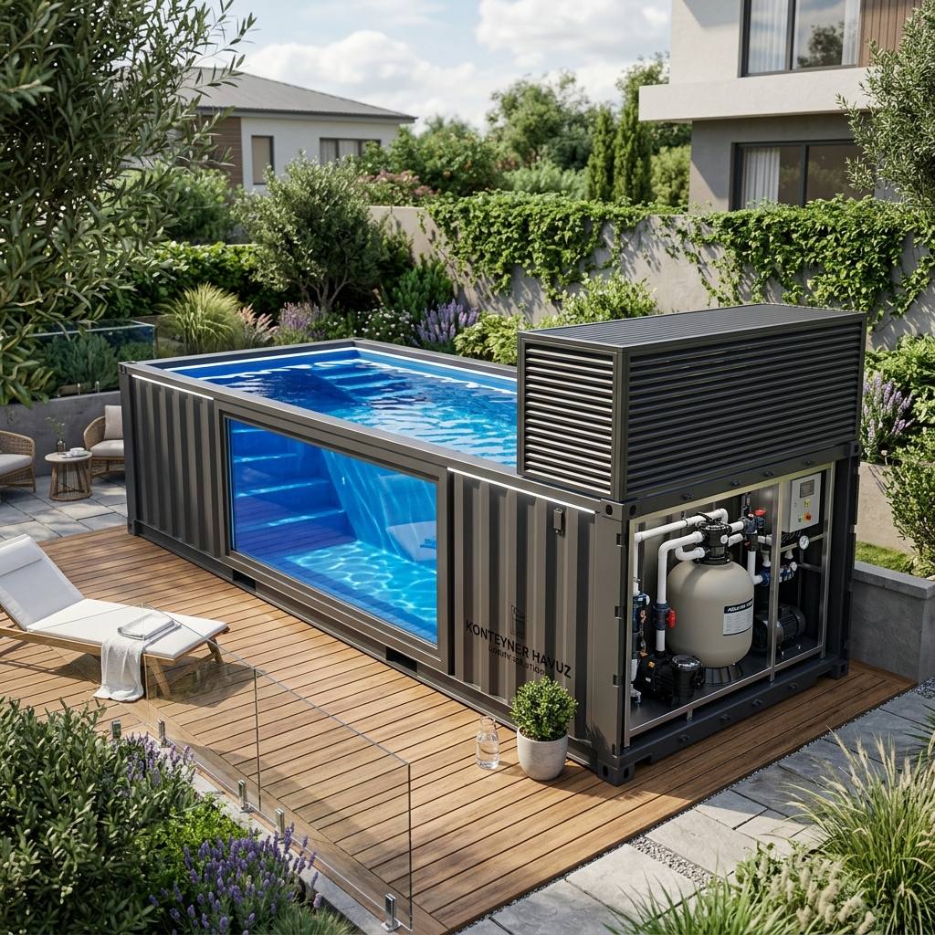 Konteyner Havuz (Plunge Pool) Karkas Seti